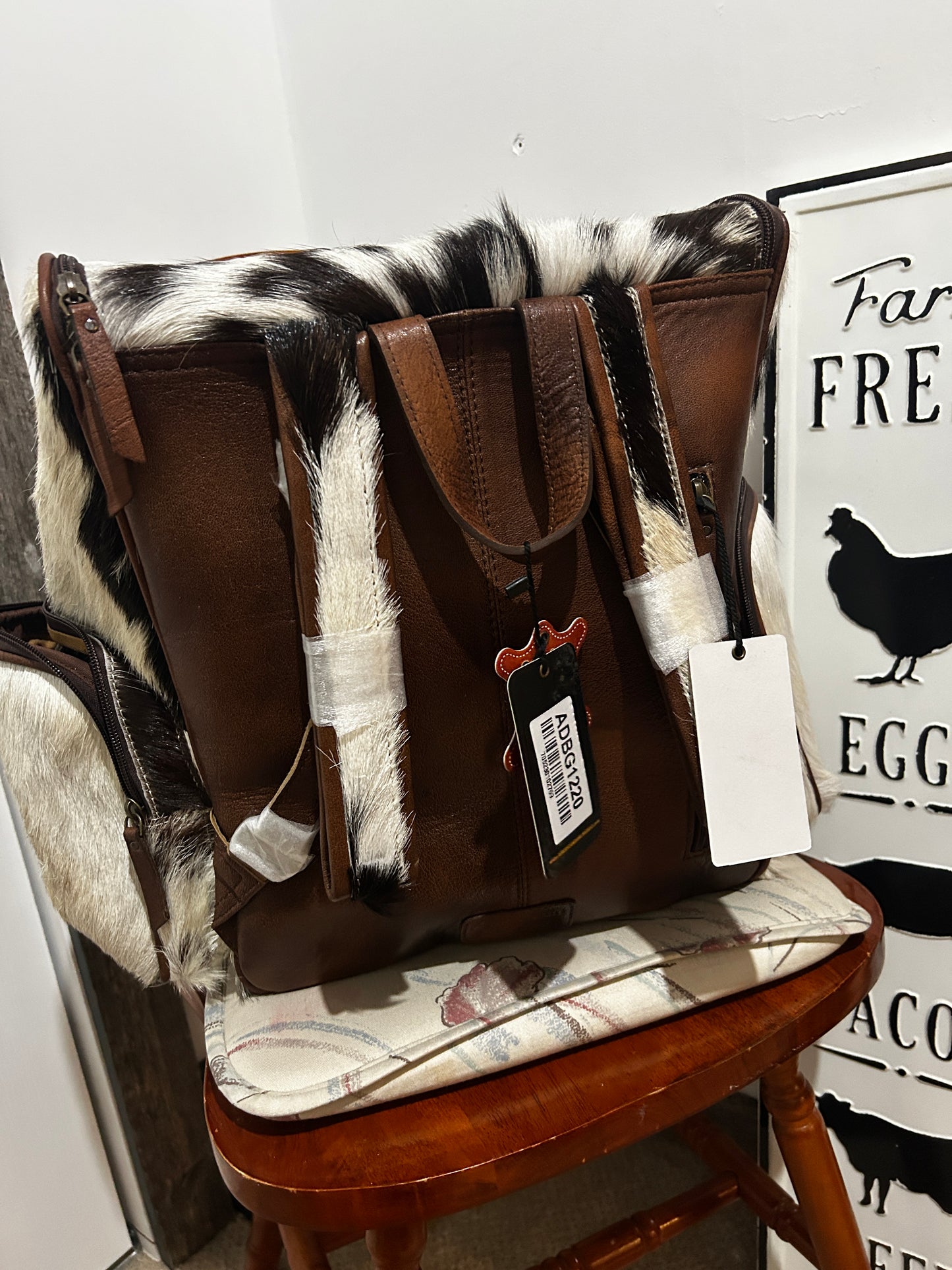 Cowhide backpack #1