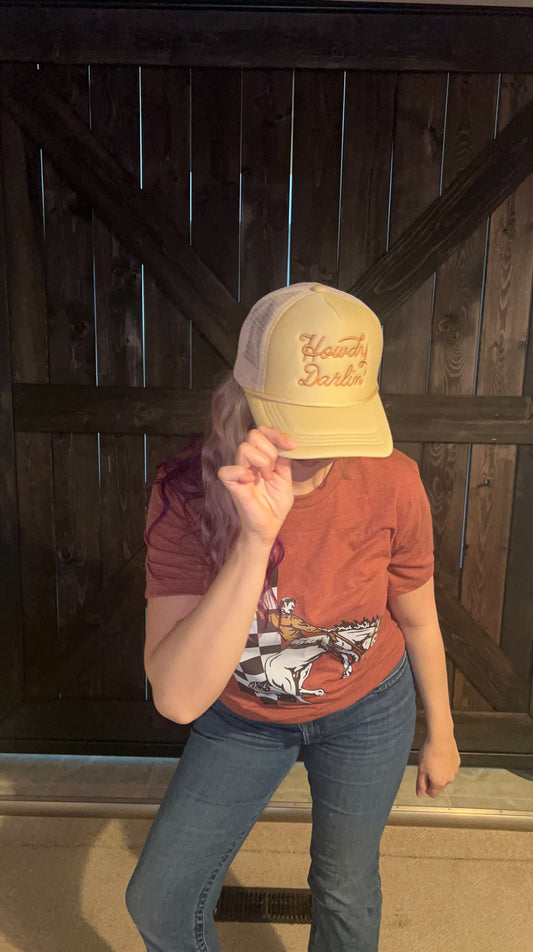 Howdy Darlin trucker style hat