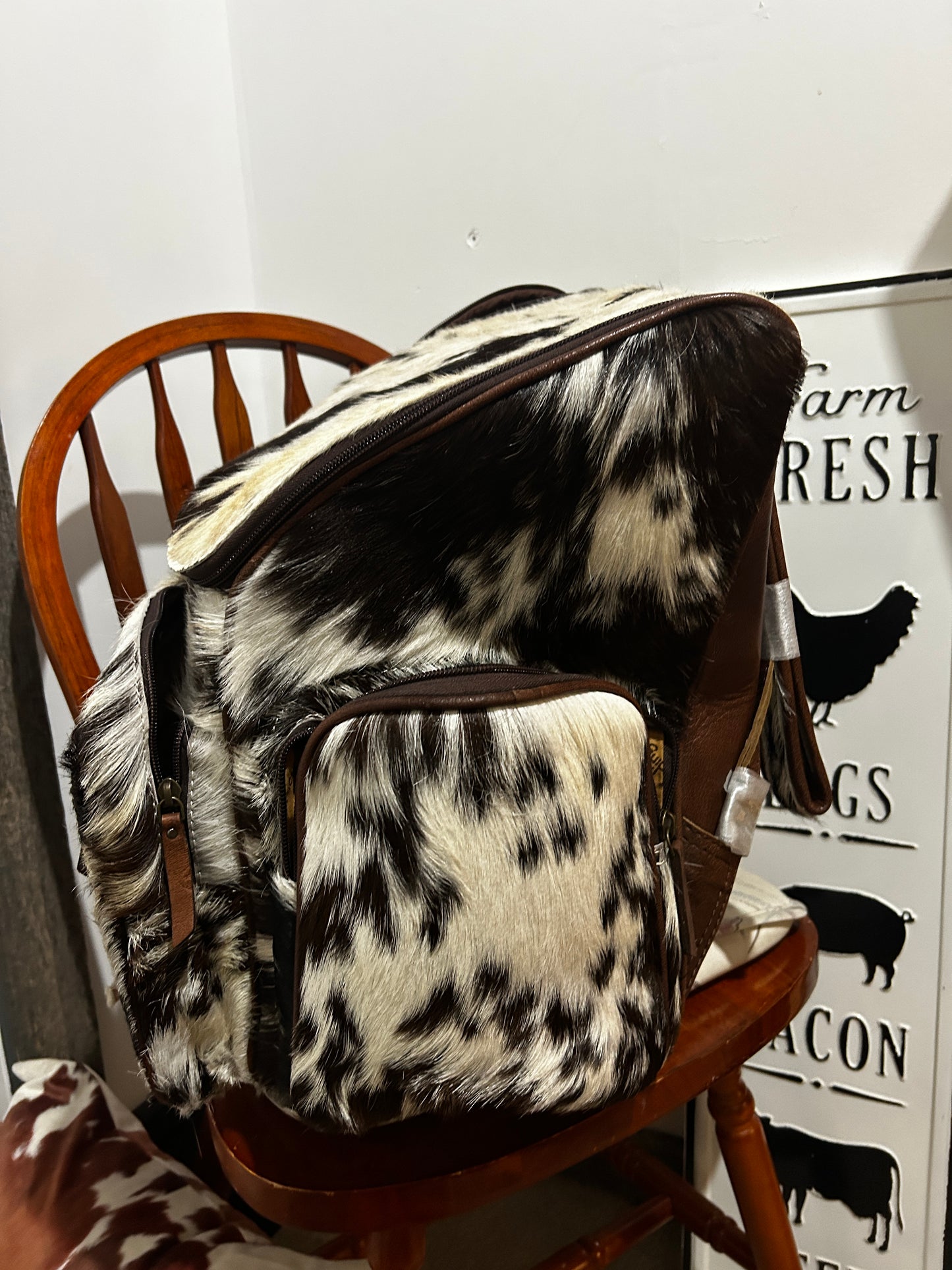 Cowhide backpack #3
