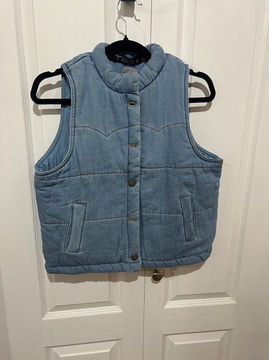 The Denim Puffer vest