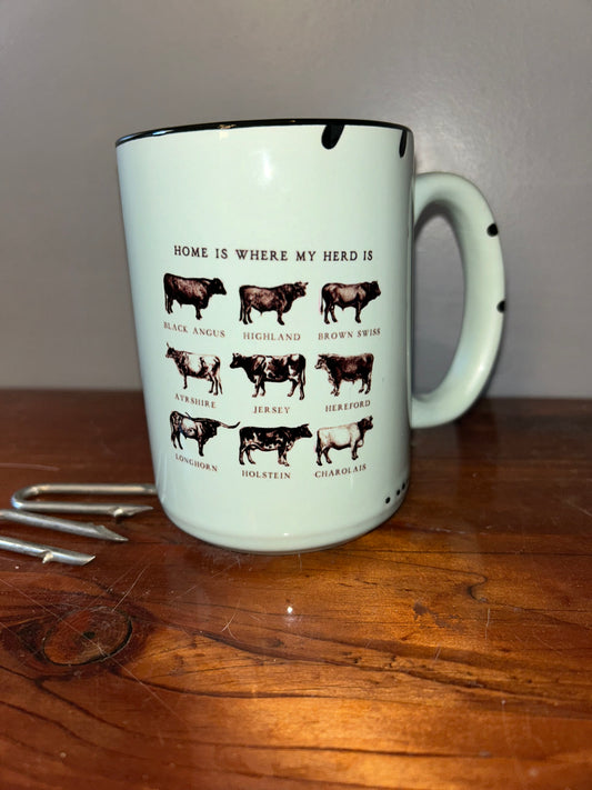 Home is where the herd is mug