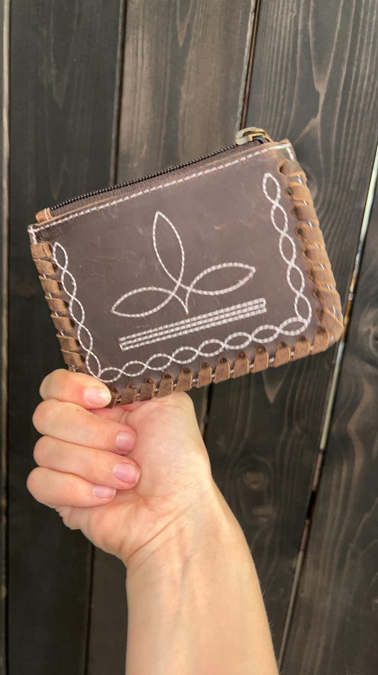 Boot Stitch Coin Purse