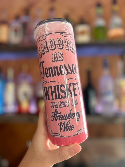 Strawberry wine tumbler