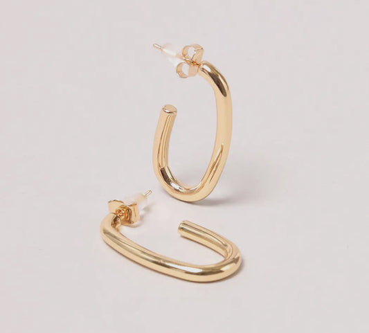 gold hoop earrings