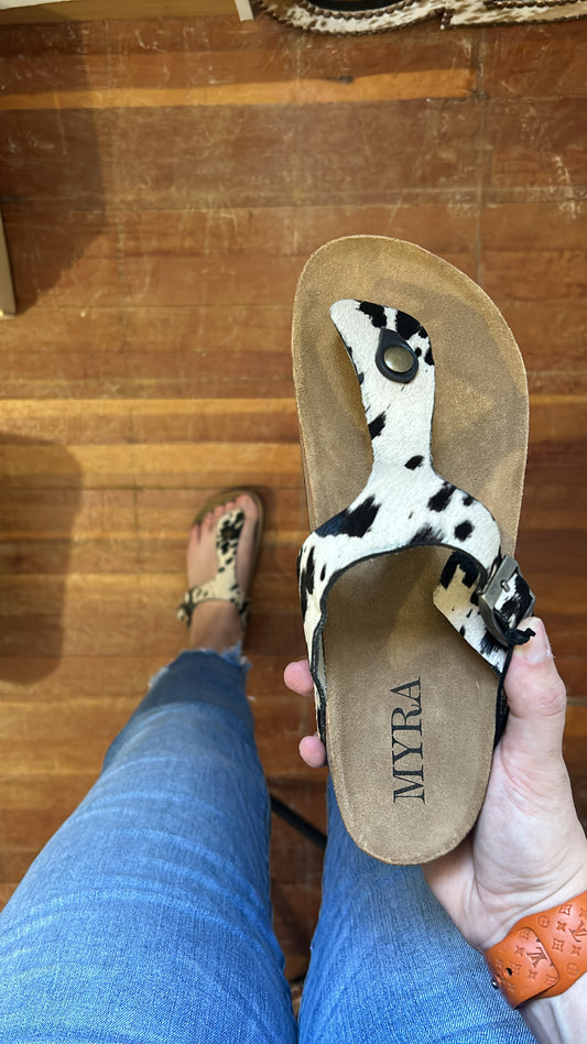 Cowhide Myra sandals
