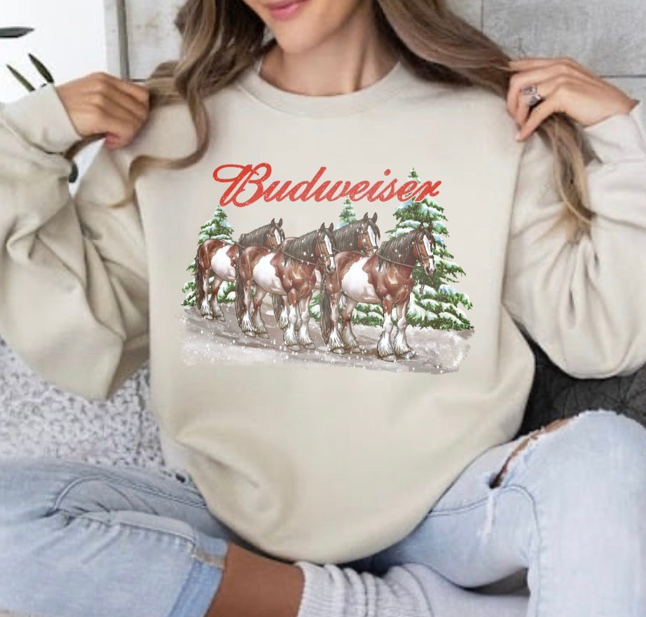 Christmas Beer Horses