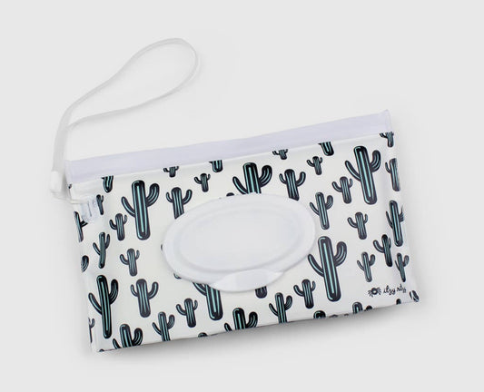 Cactus reusable refillable wipe bag