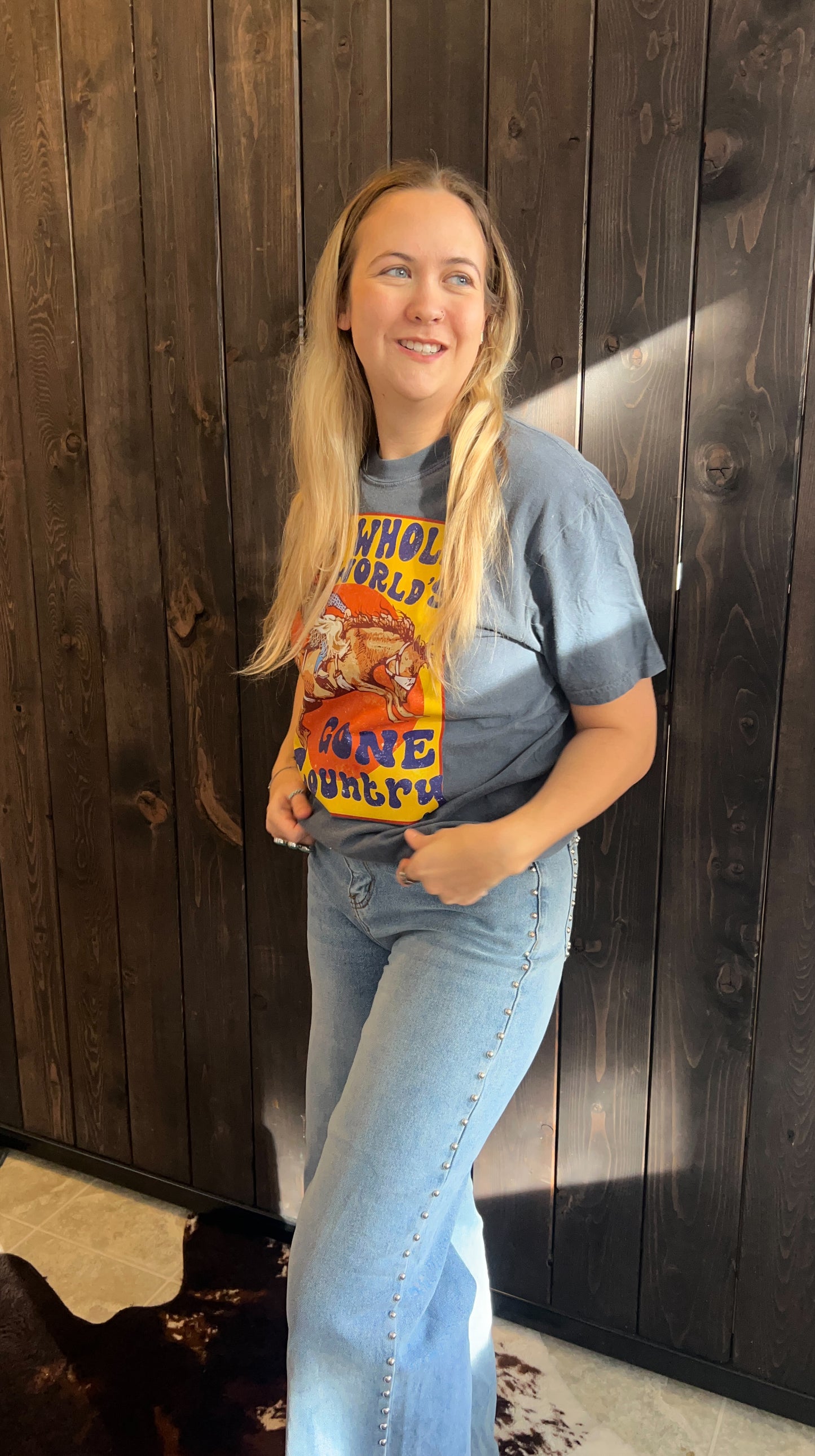 Whole Worlds gone Country Tee