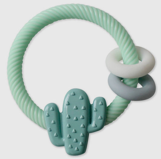 Silicone rattle teething toy