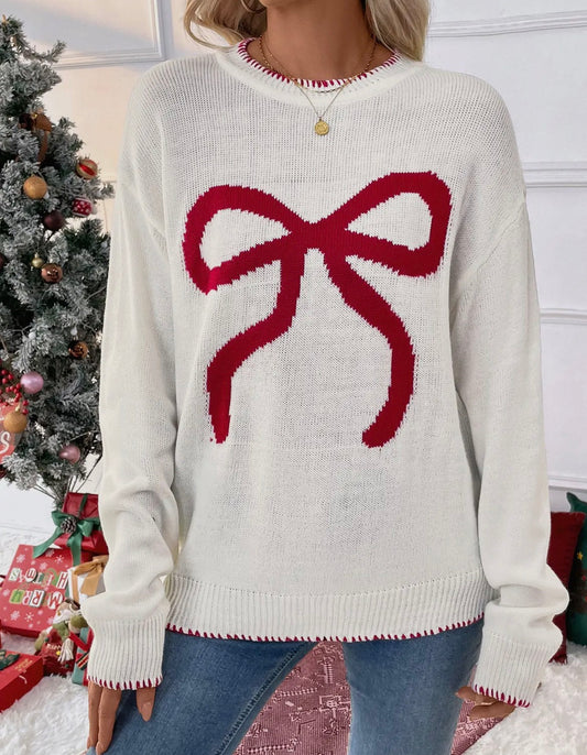 Christmas Bow Sweater