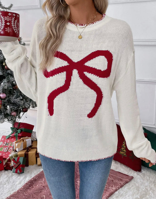 Christmas Bow Sweater