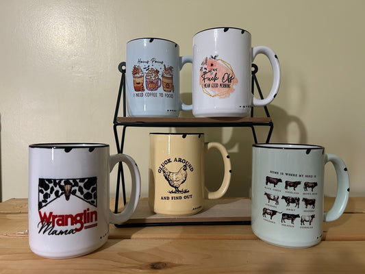 Wranglin’ mom mug