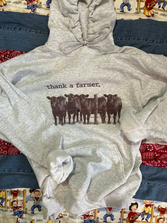 Thank a farmer hoodie