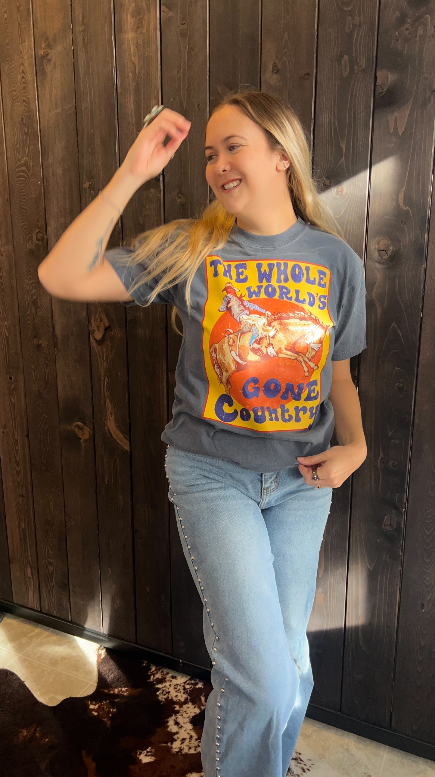 Whole Worlds gone Country Tee