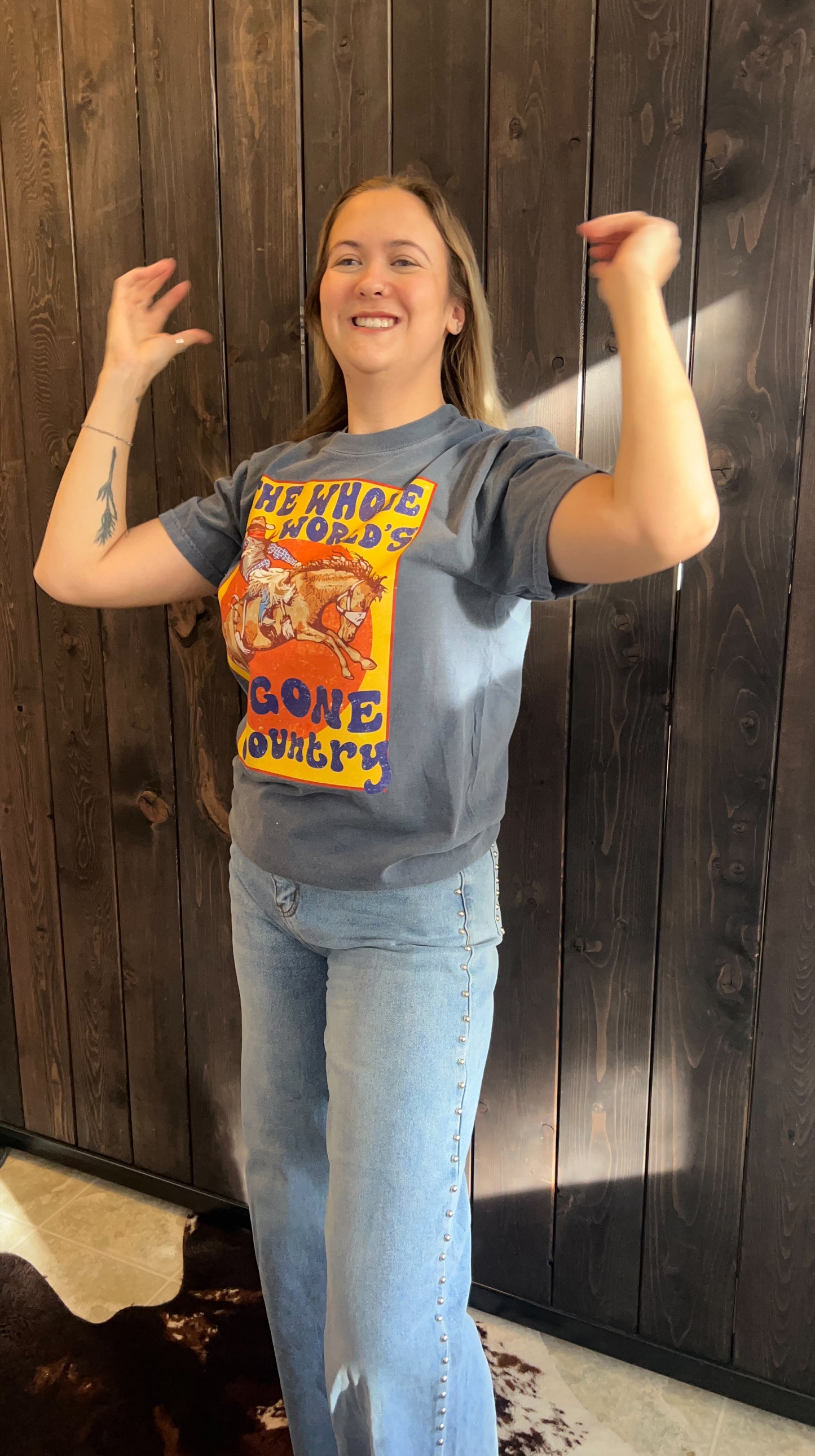 Whole Worlds gone Country Tee