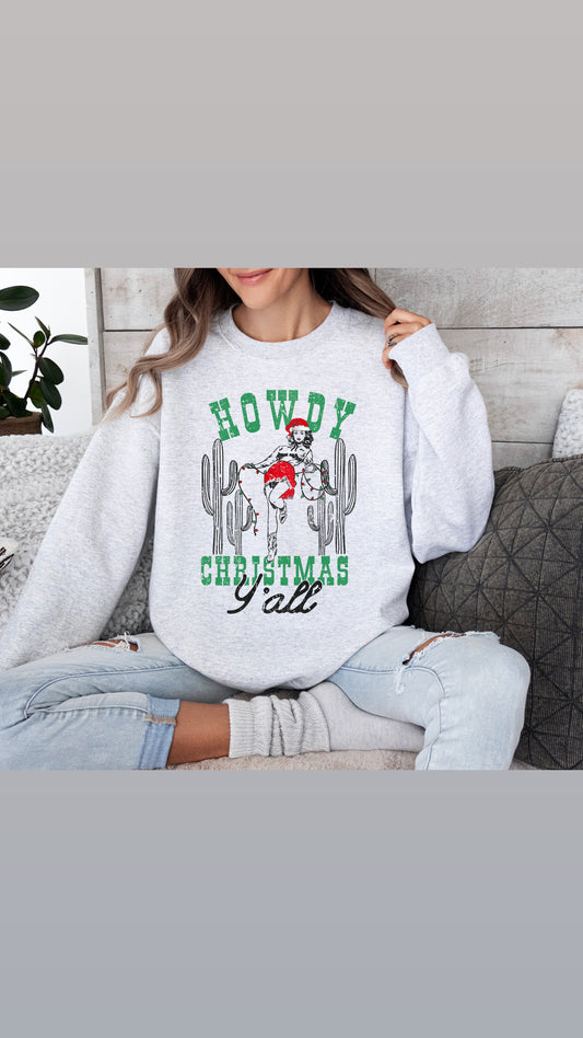 Howdy Christmas yall crewneck