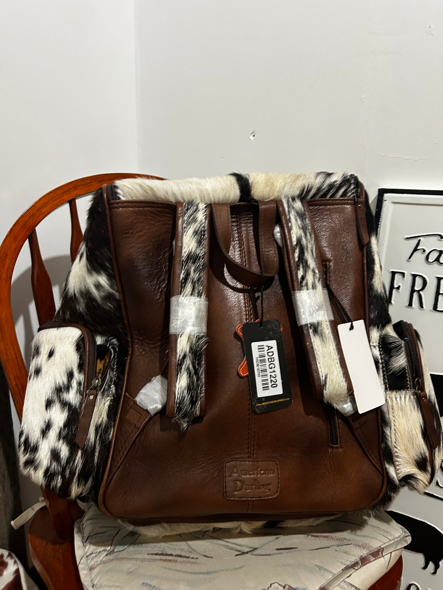 Cowhide backpack #3