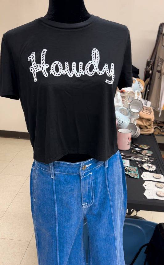 Howdy cropped tee