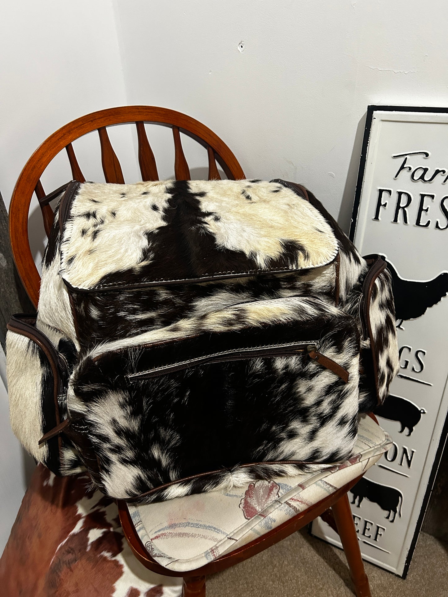 Cowhide backpack #3