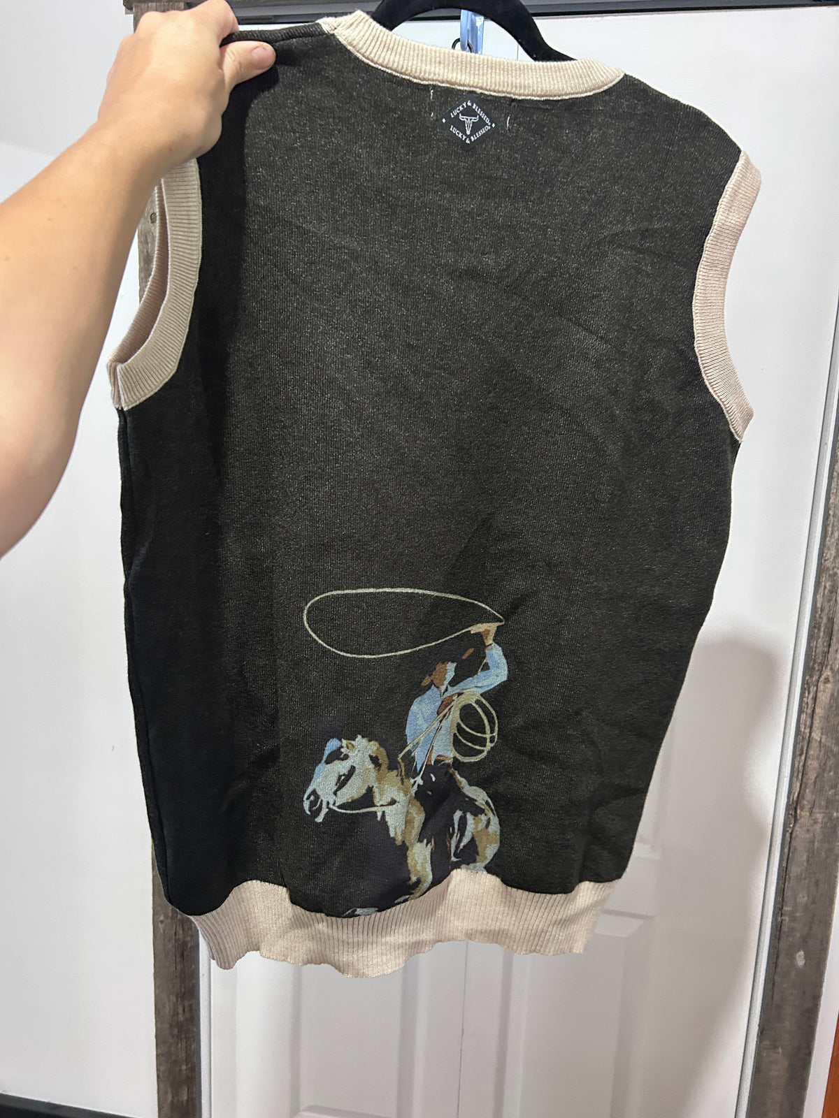 Buckin Sweater Vest