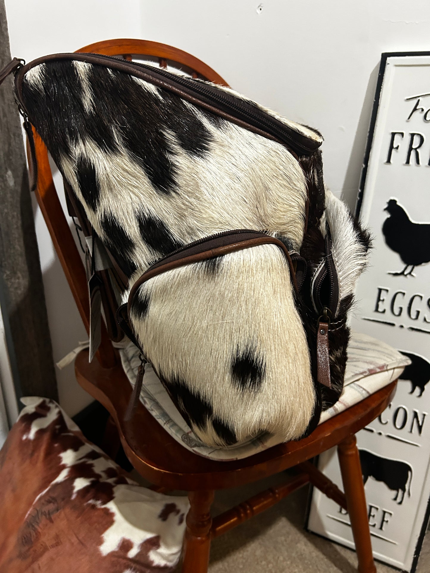 Cowhide backpack #3