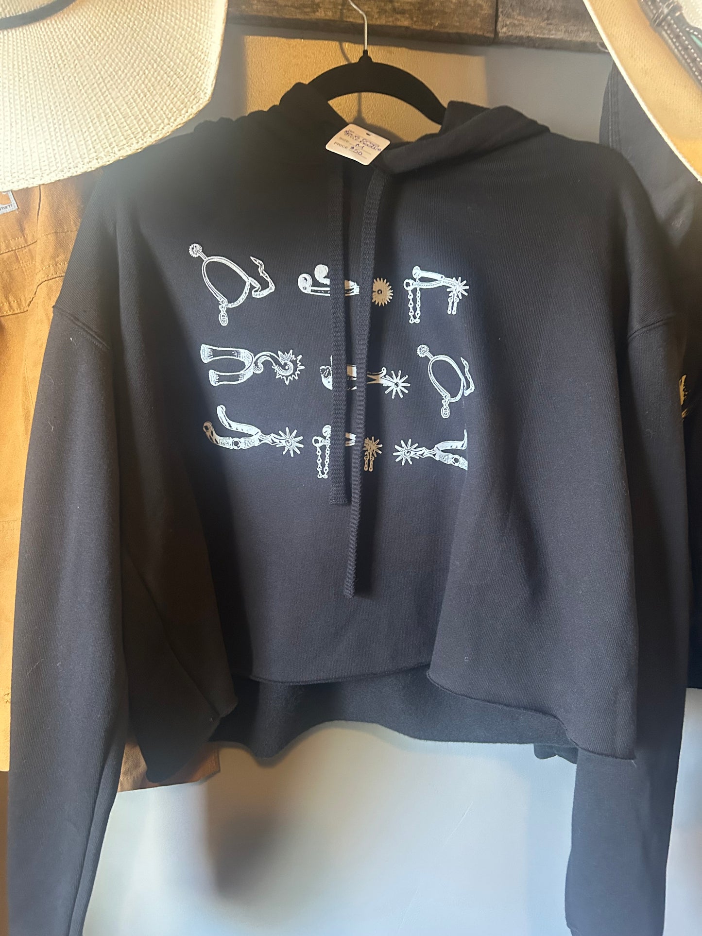 Cropped Spurs Hoodie - last one size MEDIUM