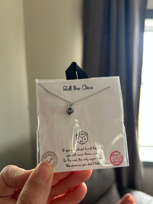 Roll the dice necklace