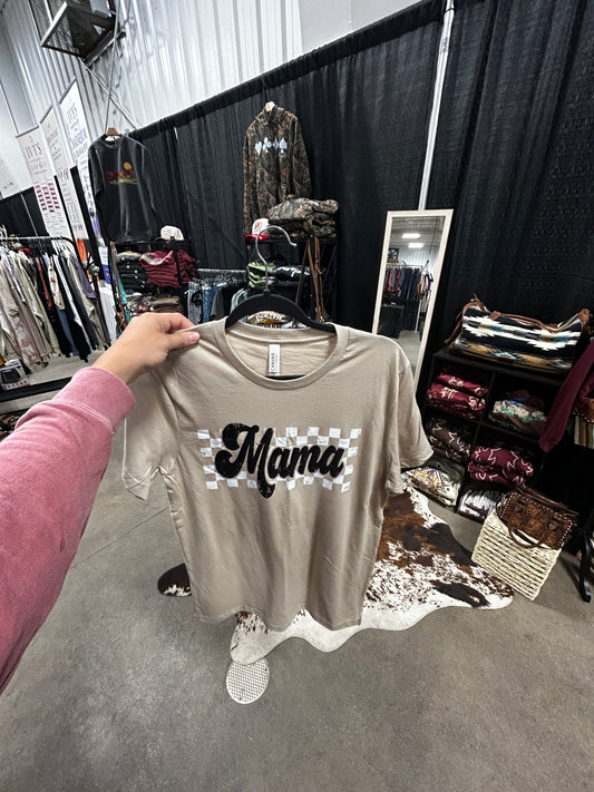 Cream mama tee