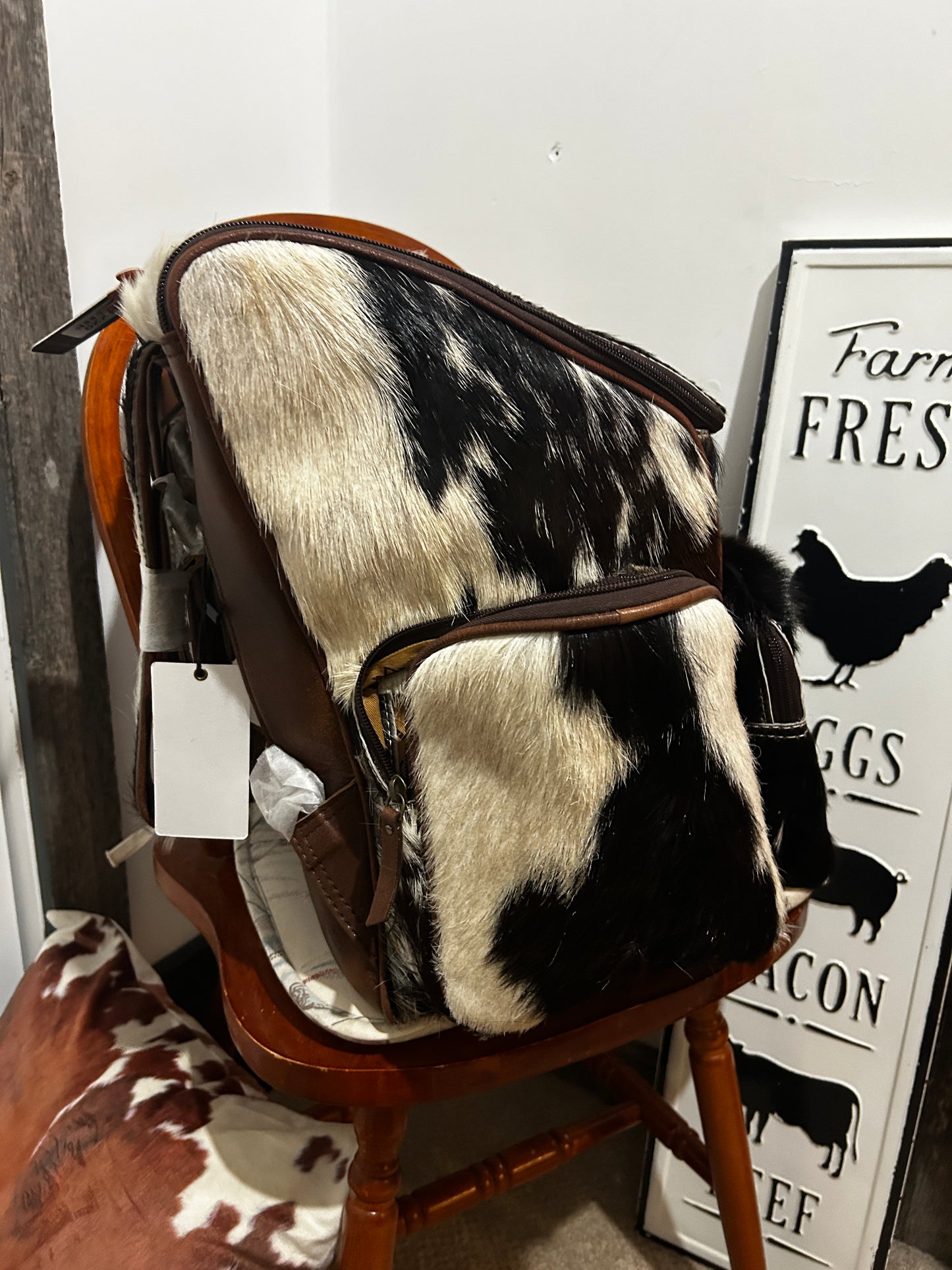 Cowhide backpack #2