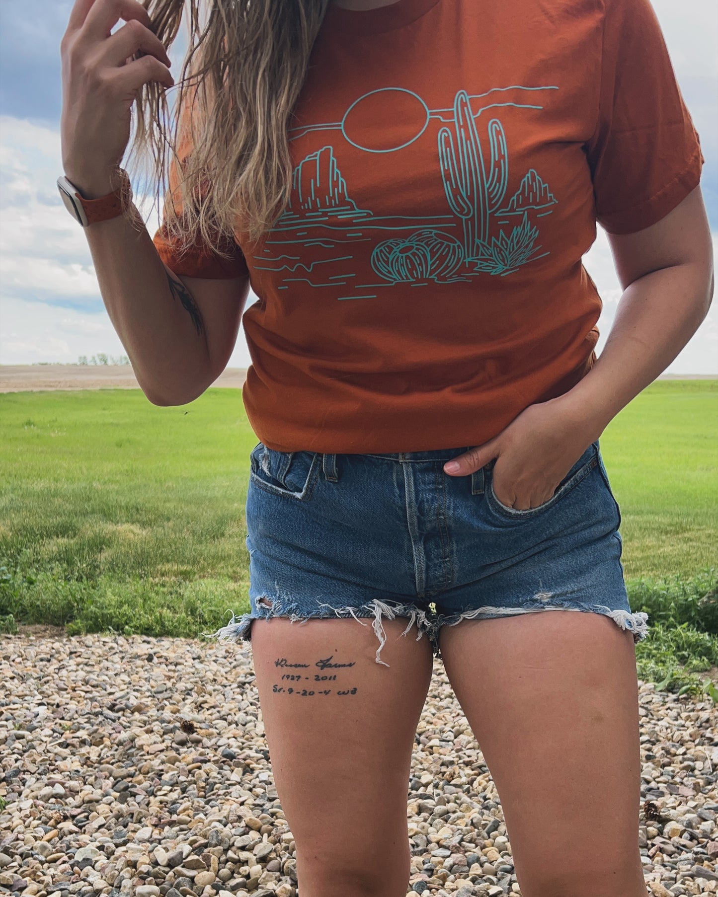 Turquoise Desert tee