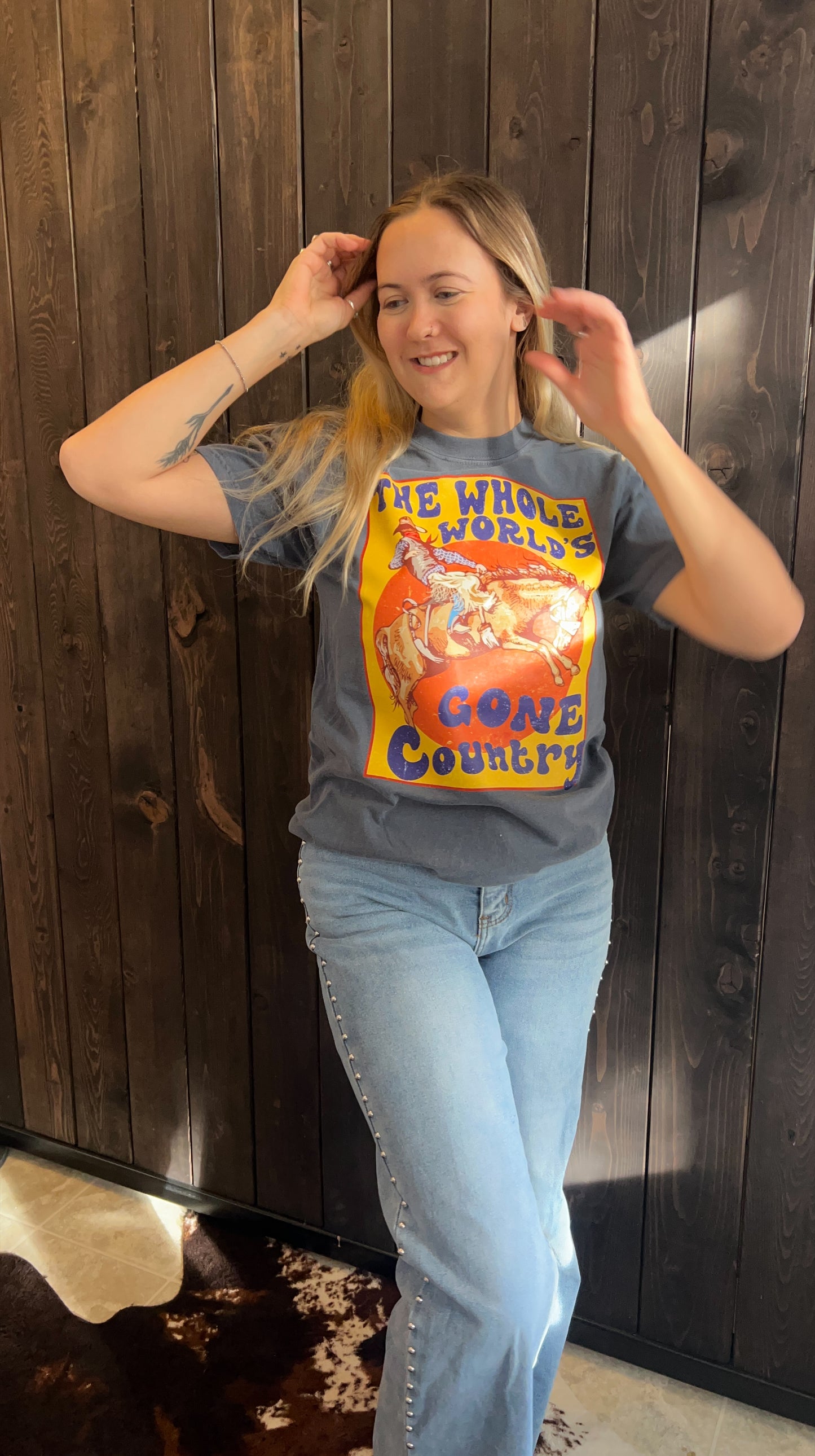 Whole Worlds gone Country Tee