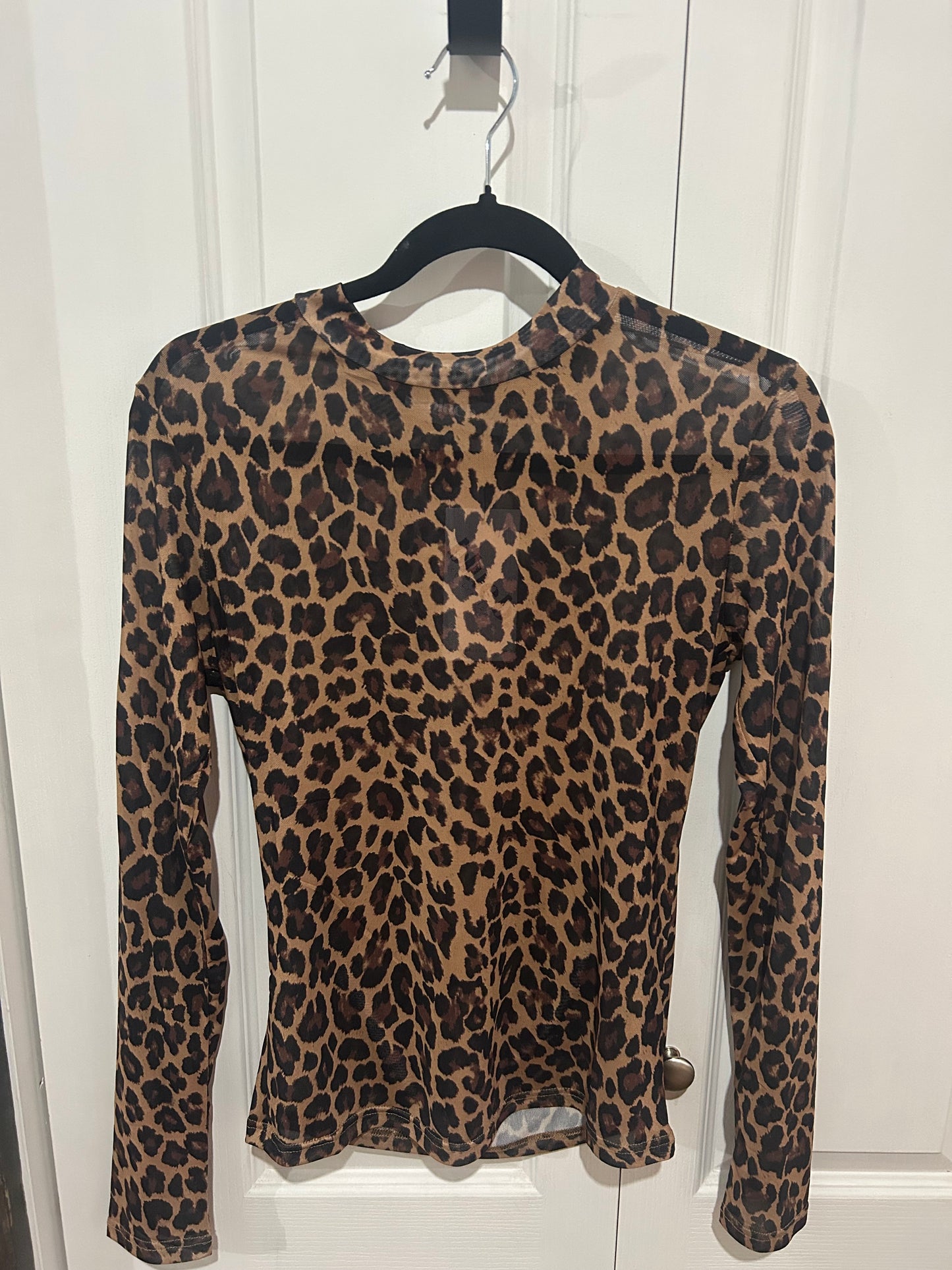 Cheetah Layering Mesh Shirt