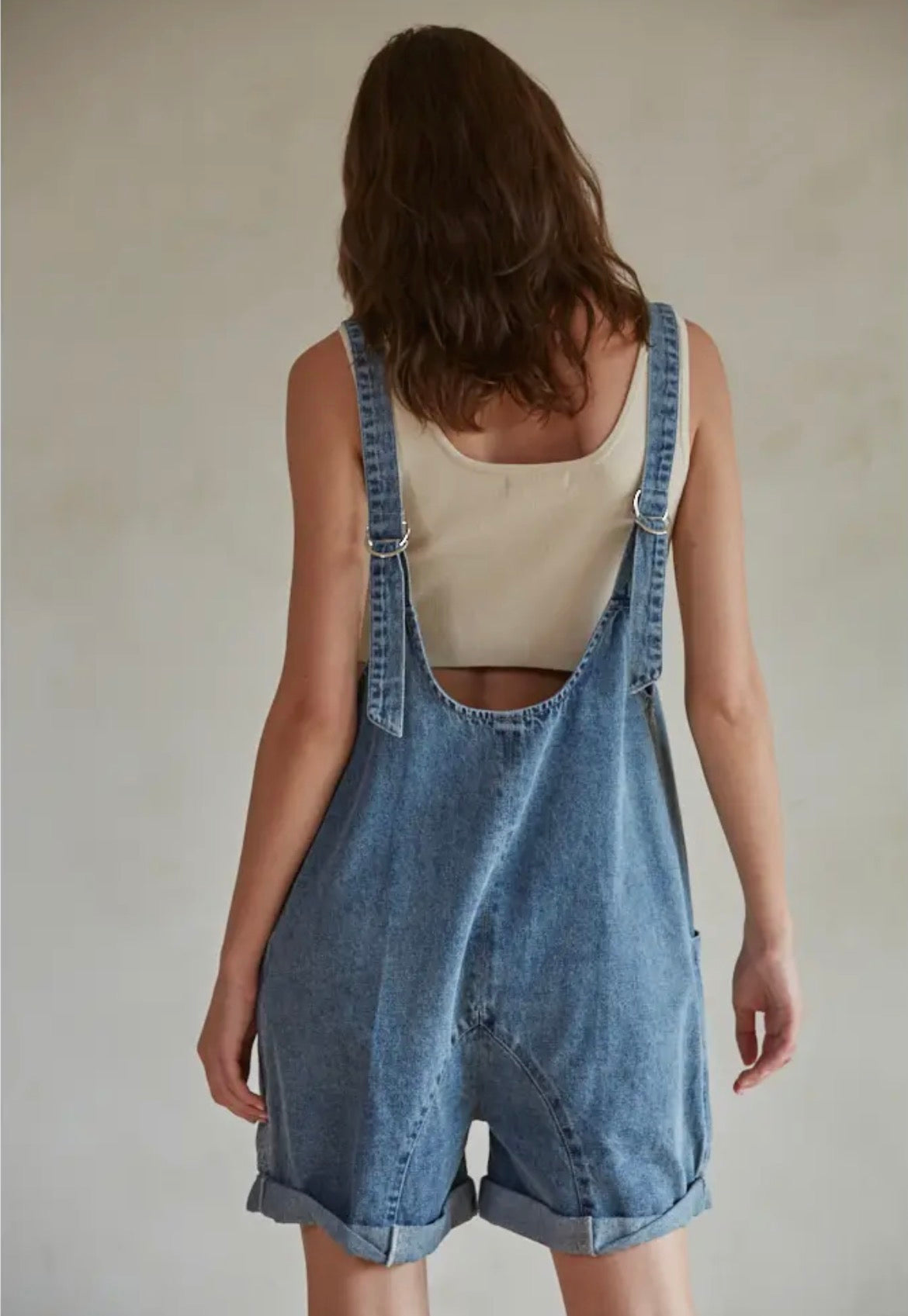 Denim romper