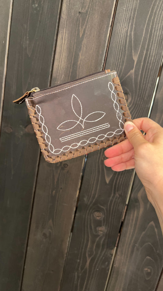 Boot Stitch Coin Purse