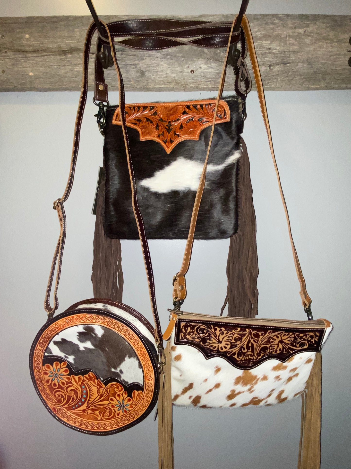 Canteen cowhide purse