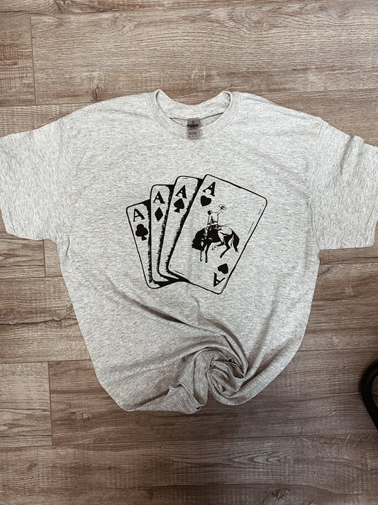 Out of aces tee - ash